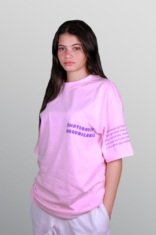 Feelings Check - Pink / Purple Fire - T-Shirt (Oversized)