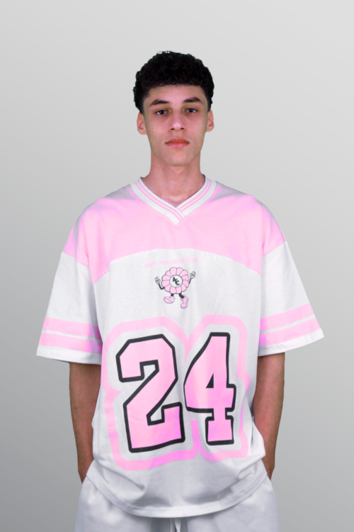 AFC JERESRY – White / Pink (Oversized)