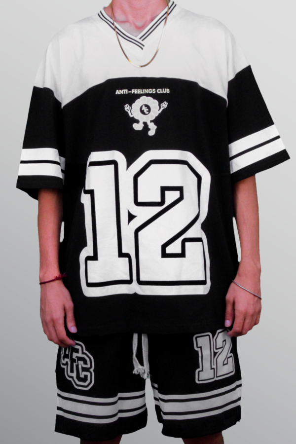 AFC Shorts - Black / White (Oversized Shorts) - Image 2